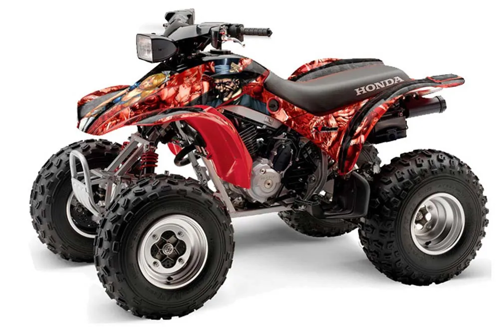 Honda TRX 300EX ATV Graphic Kit - 1993-2006 Mad Hatter Red