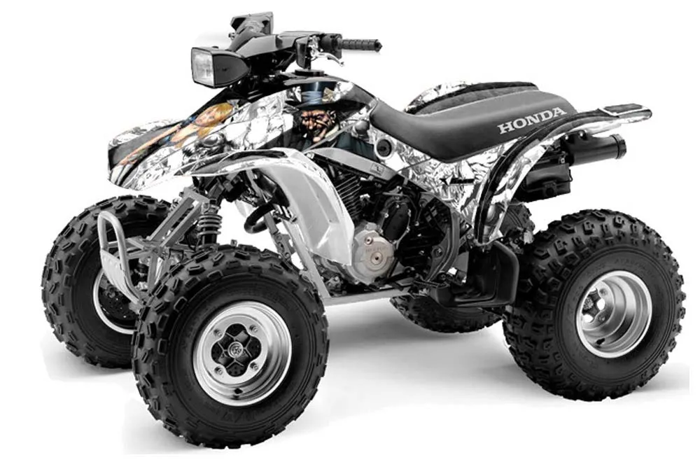 Honda TRX 300EX ATV Graphic Kit - 1993-2006 Mad Hatter White