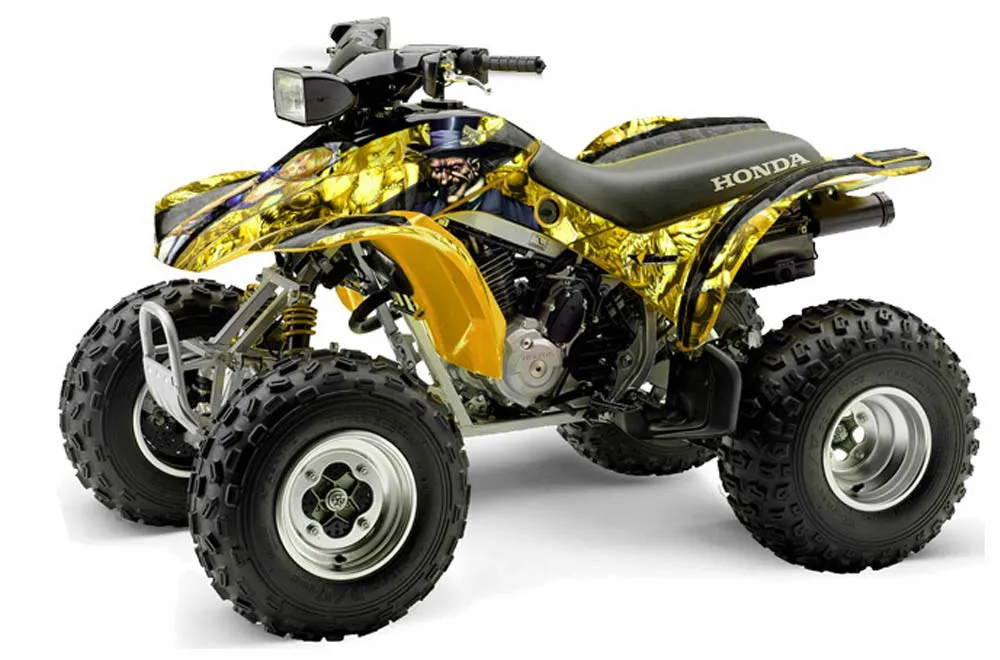 Honda TRX 300EX ATV Graphic Kit - 1993-2006 Mad Hatter Yellow