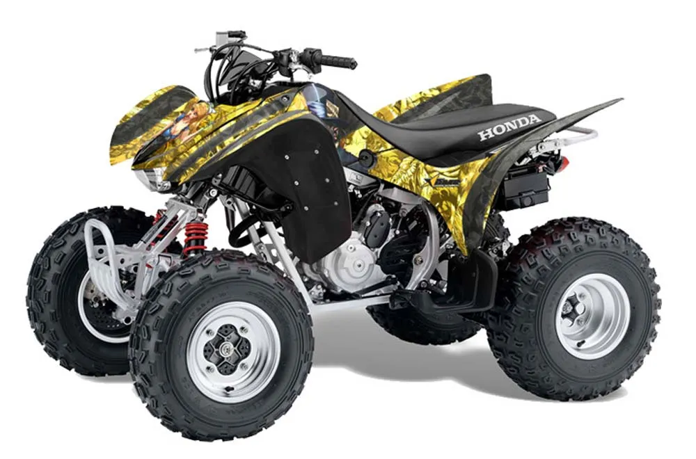 Honda TRX 300EX ATV Graphic Kit - 2007-2013 Mad Hatter Yellow