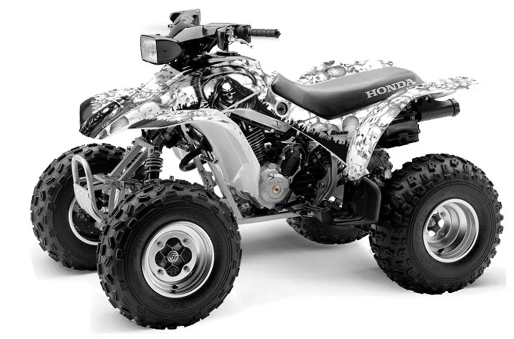 Honda TRX 300EX ATV Graphic Kit - 1993-2006 Reaper White