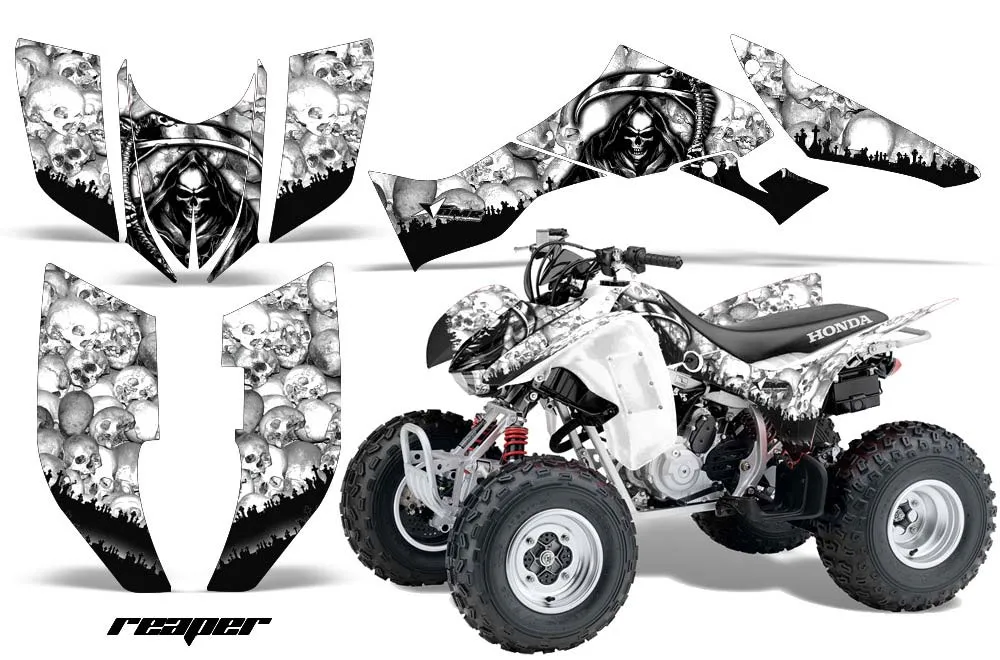 Honda TRX 300EX ATV Graphic Kit - 2007-2013 Reaper White