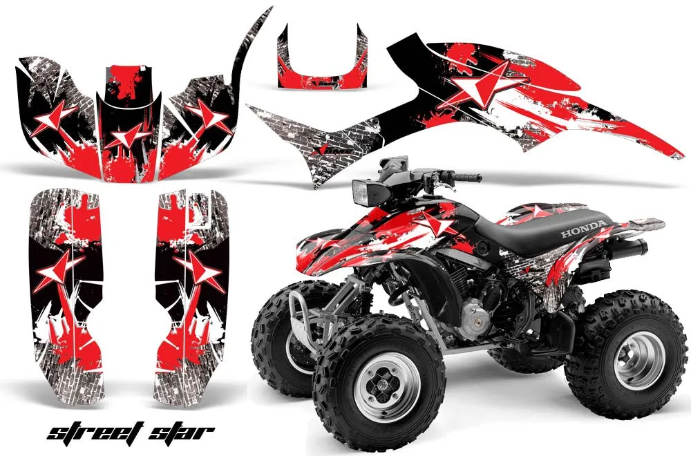 Honda TRX 300EX ATV Graphic Kit - 1993-2006 Street Star Red