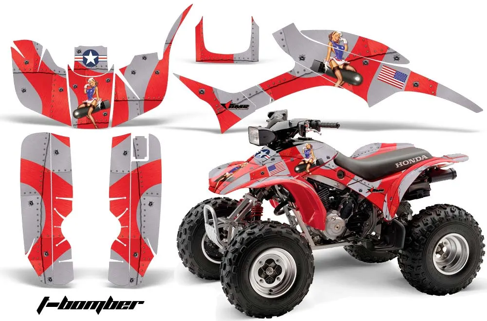Honda TRX 300EX ATV Graphic Kit - 1993-2006 T Bomber Red