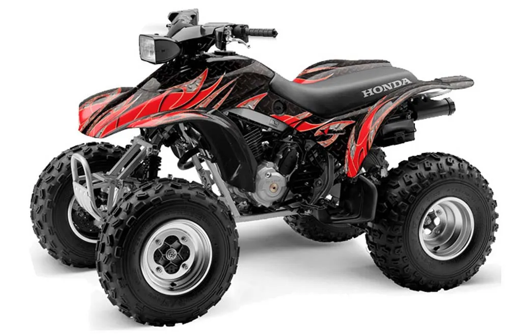 Honda TRX 300EX ATV Graphic Kit - 1993-2006 Tribal Flames Red