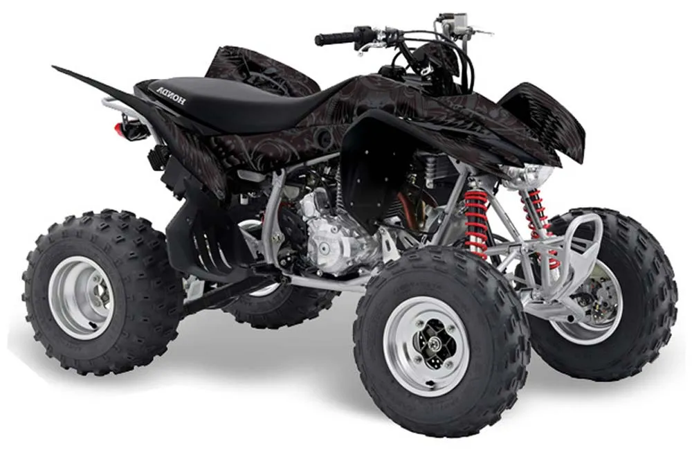 Honda TRX 400 EX ATV Graphic Kit - 2008-2016 Skulls and Hammers Silver
