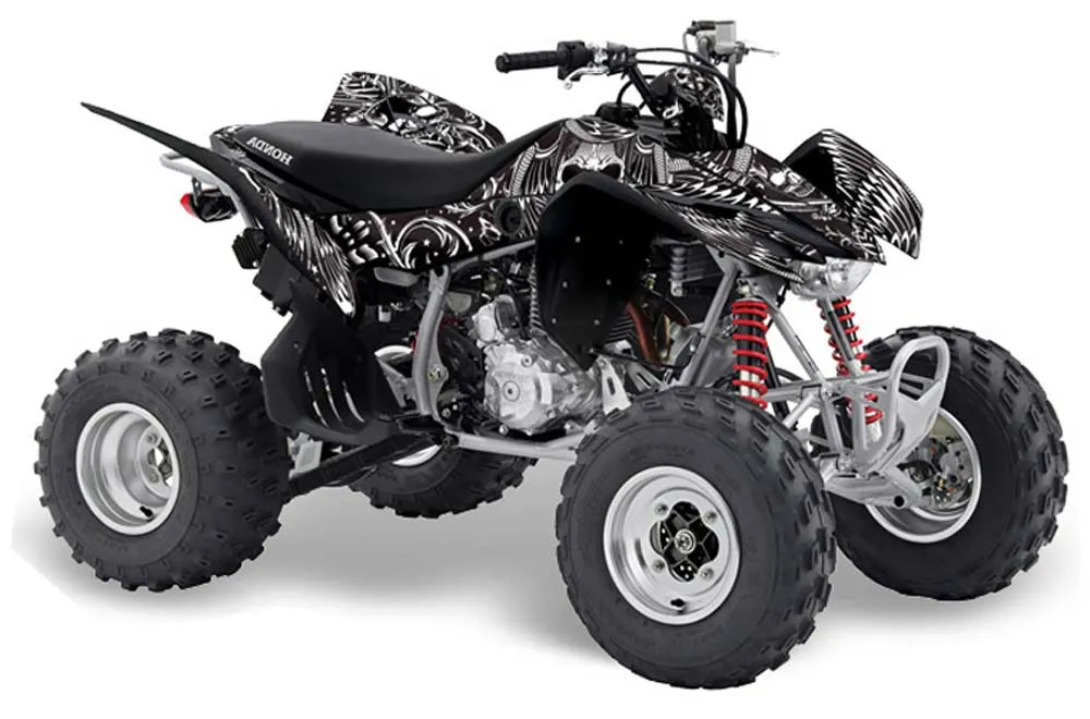Honda TRX 400 EX ATV Graphic Kit - 2008-2016 Skulls and Hammers White