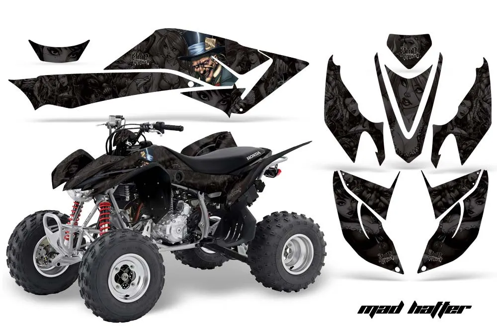 Honda TRX 400 EX ATV Graphic Kit - 2008-2016 Mad Hatter Black