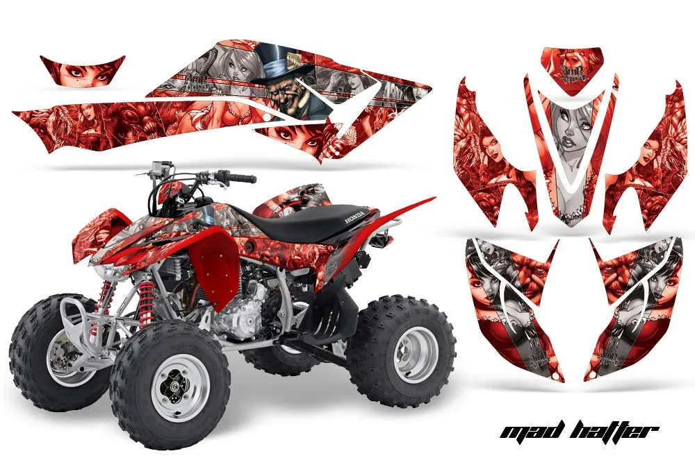 Honda TRX 400 EX ATV Graphic Kit - 2008-2016 Mad Hatter Silver