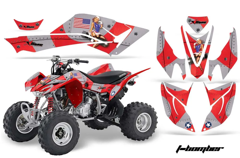 Honda TRX 400 EX ATV Graphic Kit - 2008-2016 T Bomber Red