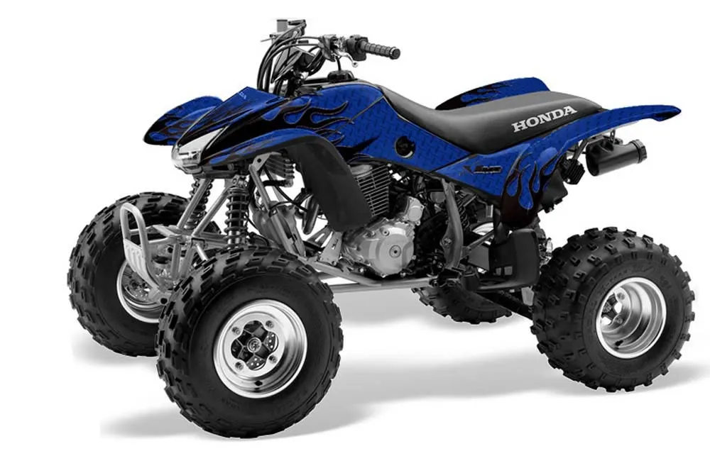 Honda TRX 400EX ATV Graphic Kit - 1999-2007 Diamond Flames Blue