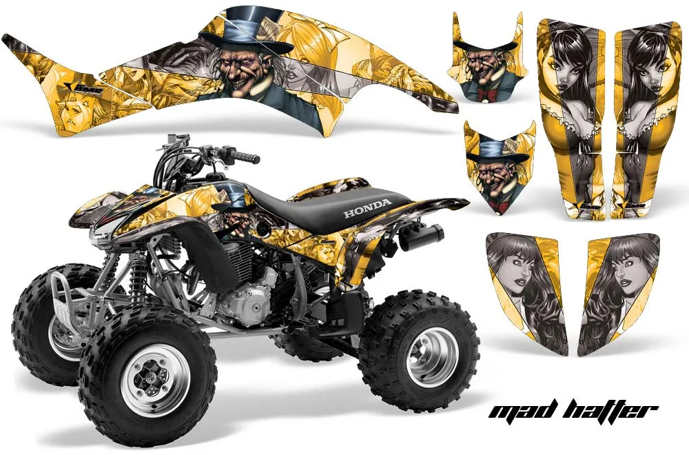 Honda TRX 400EX ATV Graphic Kit - 1999-2007 Mad Hatter Black