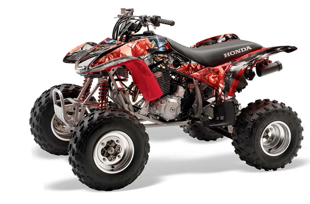 Honda TRX 400EX ATV Graphic Kit - 1999-2007 Mad Hatter Red