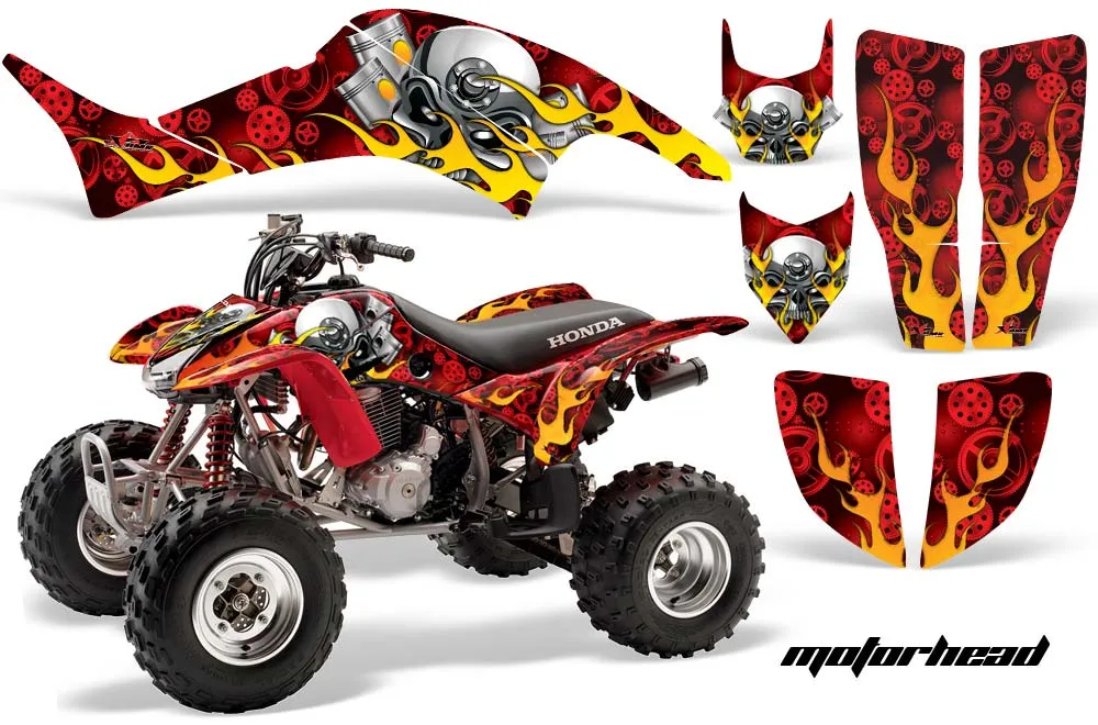 Honda TRX 400EX ATV Graphic Kit - 1999-2007 Motorhead Red