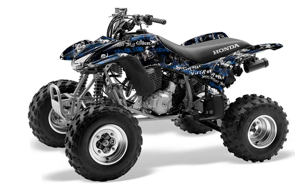 Honda TRX 400EX ATV Graphic Kit - 1999-2007 Silver Star - Silverhaze Blue