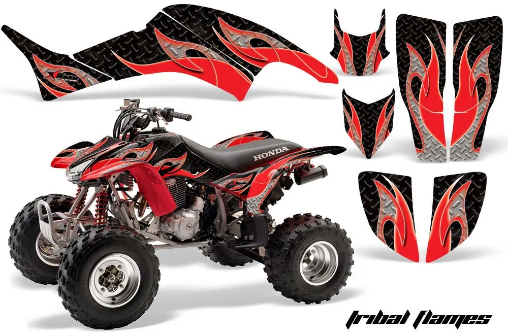 Honda TRX 400EX ATV Graphic Kit - 1999-2007 Tribal Flames Red
