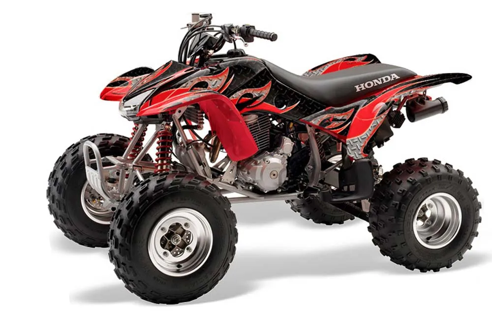 Honda TRX 400EX ATV Graphic Kit - 1999-2007 Tribal Flames Red