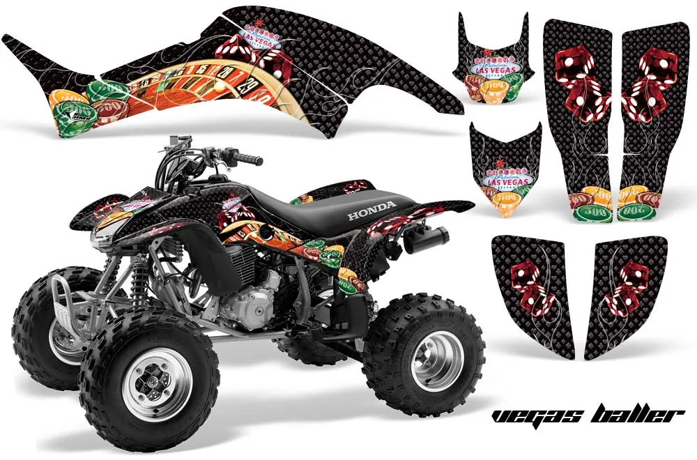 Honda TRX 400EX ATV Graphic Kit - 1999-2007 Vegas Baller Black