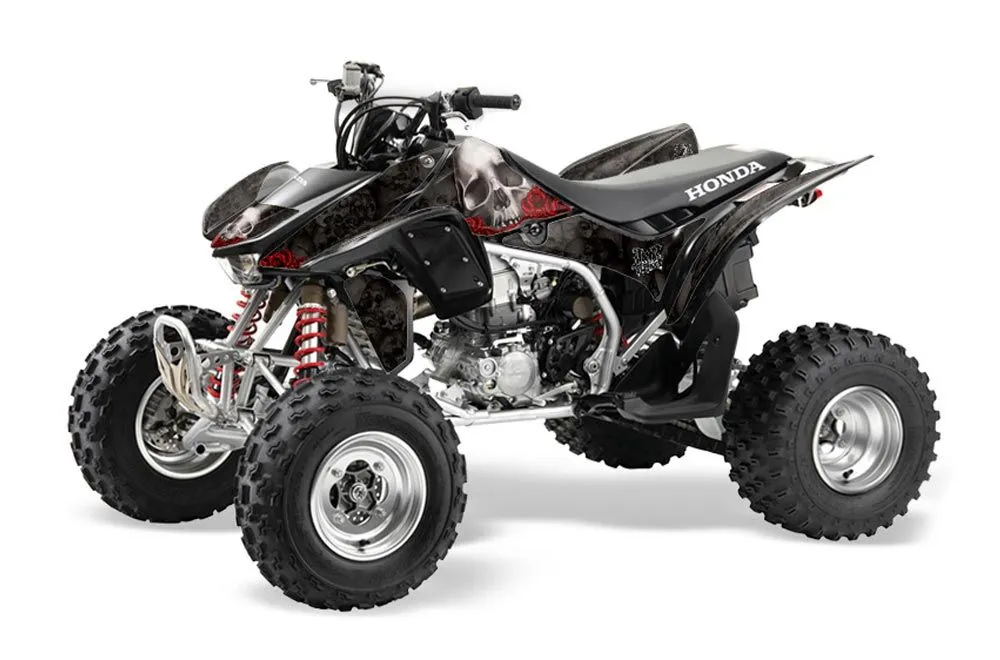 Honda TRX 450R ATV Graphic Kit - 2004-2016 Bone Collector Black