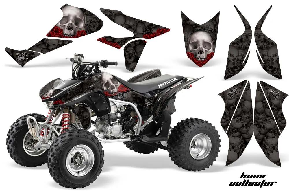 Honda TRX 450R ATV Graphic Kit - 2004-2016 Bone Collector Silver