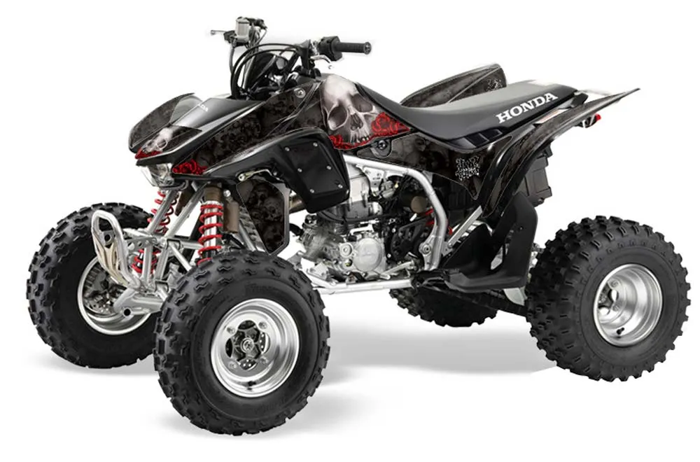 Honda TRX 450R ATV Graphic Kit - 2004-2016 Bone Collector Silver