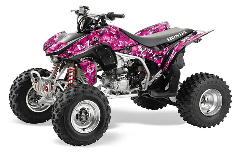 Honda TRX 450R ATV Graphic Kit - 2004-2016 Butterfly White