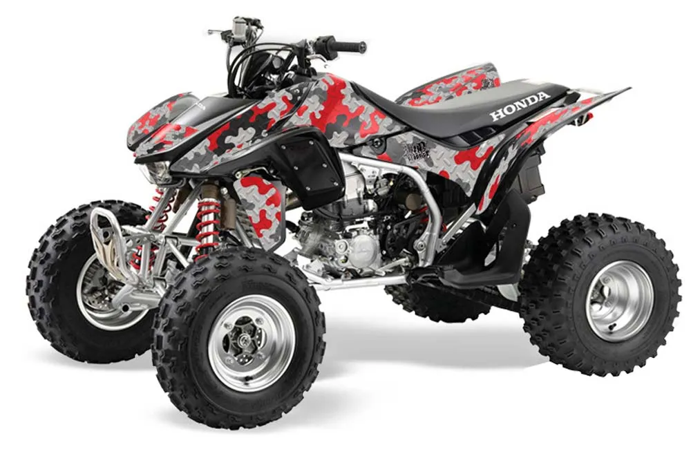Honda TRX 450R ATV Graphic Kit - 2004-2016 Camoplate Red
