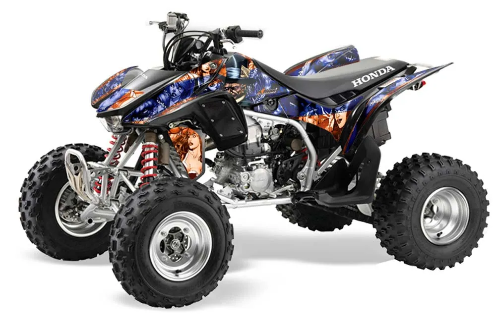 Honda TRX 450R ATV Graphic Kit - 2004-2016 Mad Hatter Blue