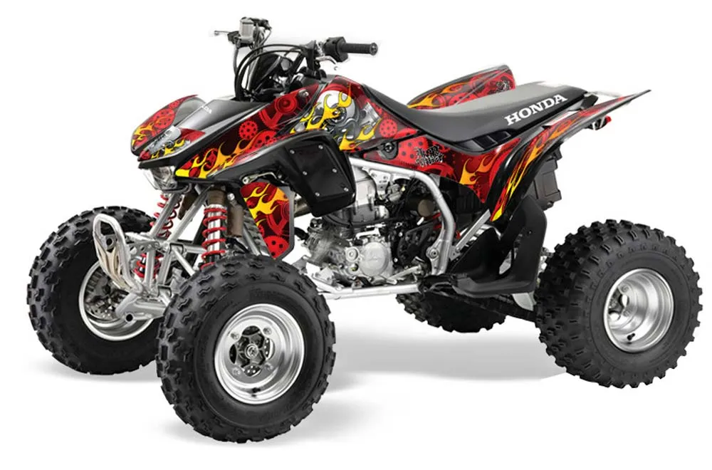 Honda TRX 450R ATV Graphic Kit - 2004-2016 Motorhead Red