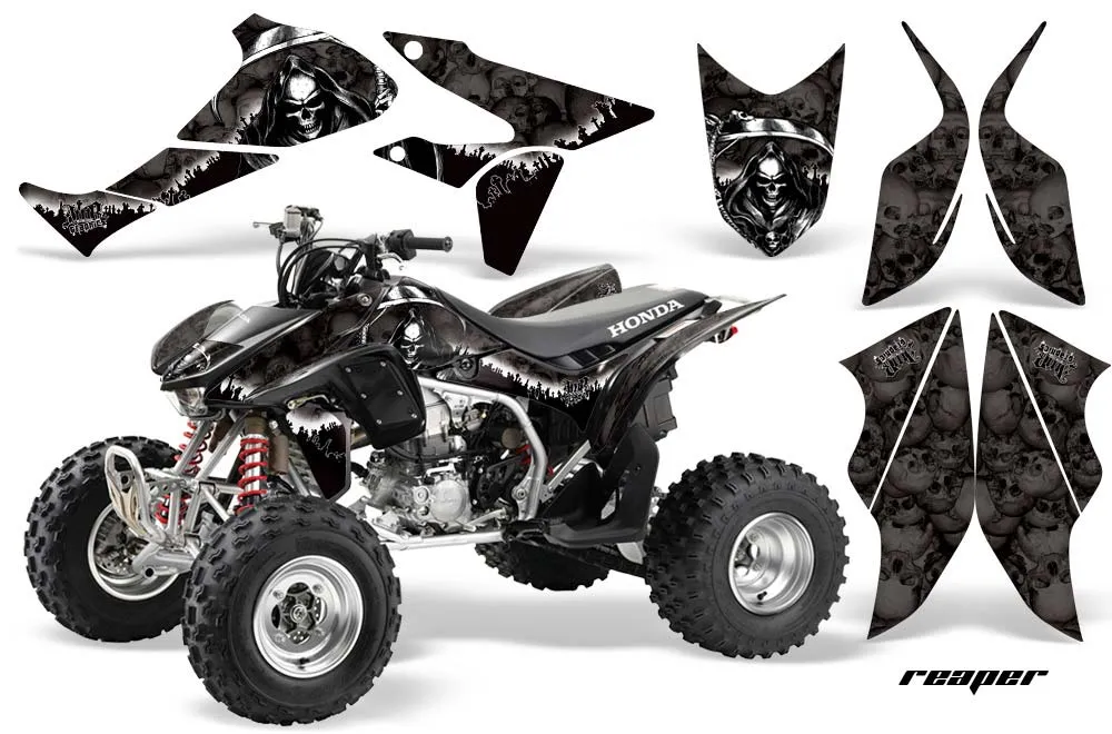 Honda TRX 450R ATV Graphic Kit - 2004-2016 Reaper Black