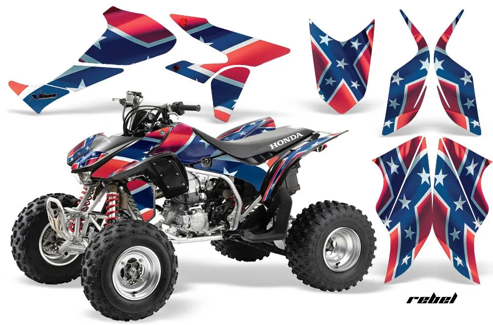 Honda TRX 450R ATV Graphic Kit - 2004-2016 Rebel Red