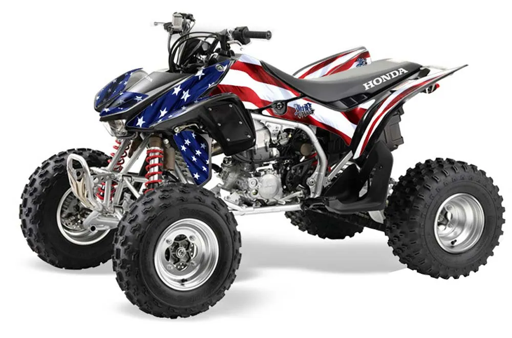 Honda TRX 450R ATV Graphic Kit - 2004-2016 Stars n Stripes Red