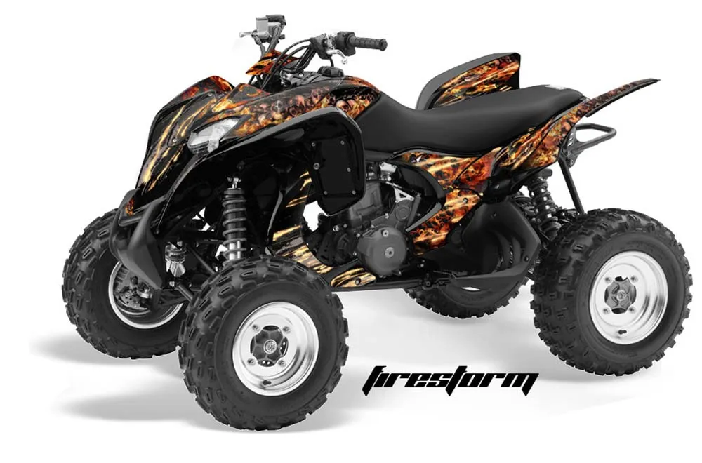 Honda TRX 700 XX ATV Graphic Kit - 2008-2015 Firestorm Black