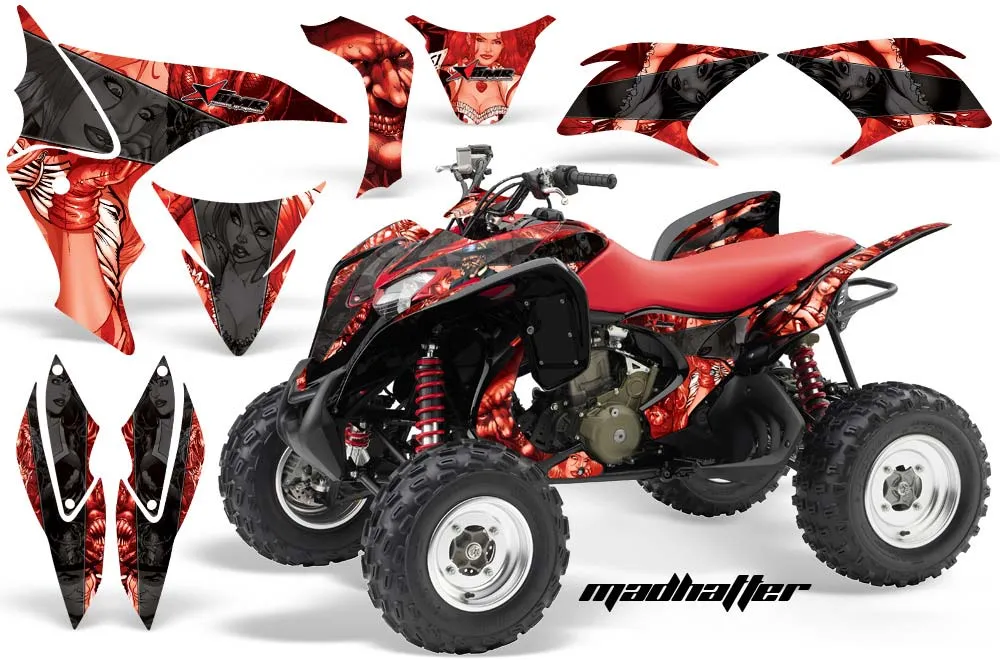 Honda TRX 700 XX ATV Graphic Kit - 2008-2015 Mad Hatter Black