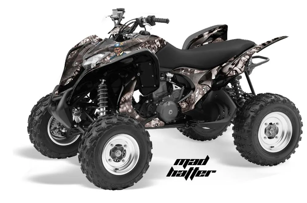 Honda TRX 700 XX ATV Graphic Kit - 2008-2015 Mad Hatter Black