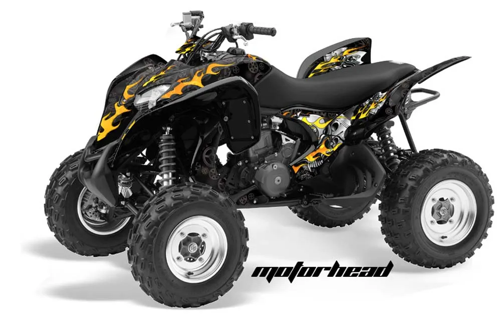 Honda TRX 700 XX ATV Graphic Kit - 2008-2015 Motorhead Black