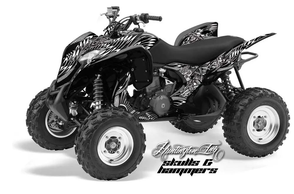 Honda TRX 700 XX ATV Graphic Kit - 2008-2015 Skulls and Hammers White