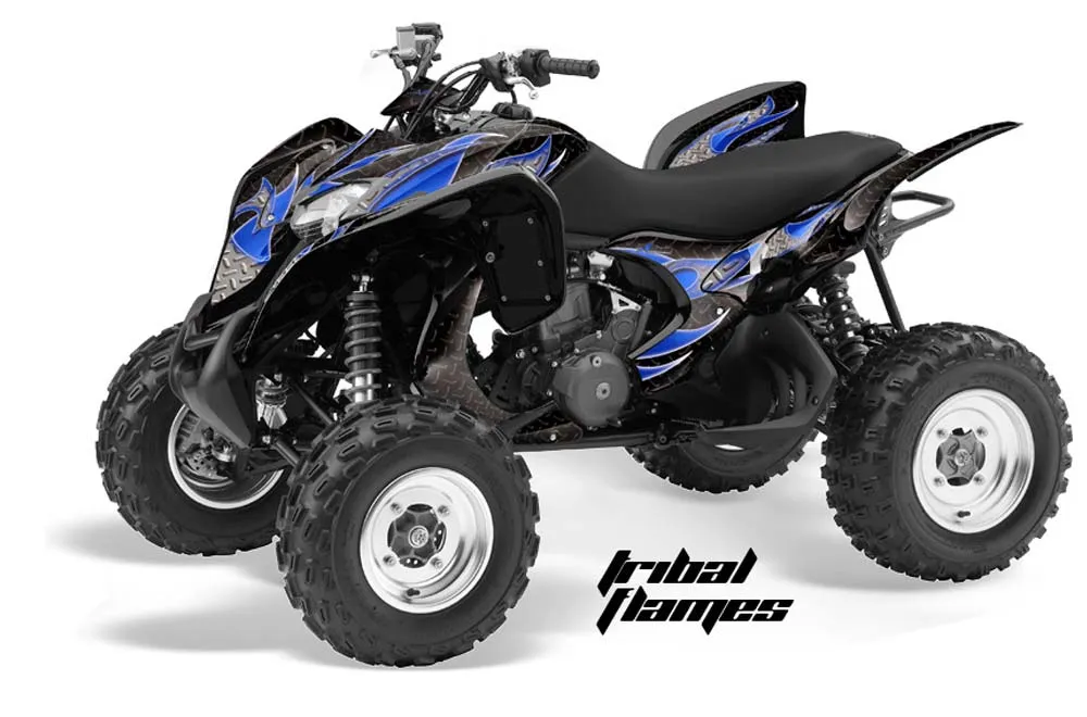 Honda TRX 700 XX ATV Graphic Kit - 2008-2015 Tribal Flames Blue