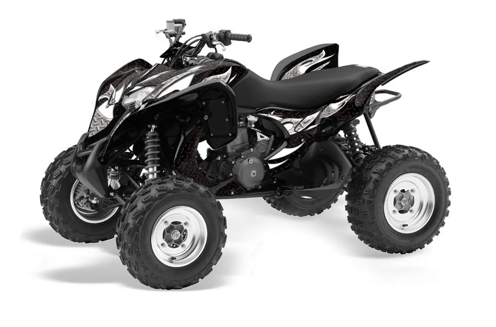 Honda TRX 700 XX ATV Graphic Kit - 2008-2015 Tribal Flames Silver