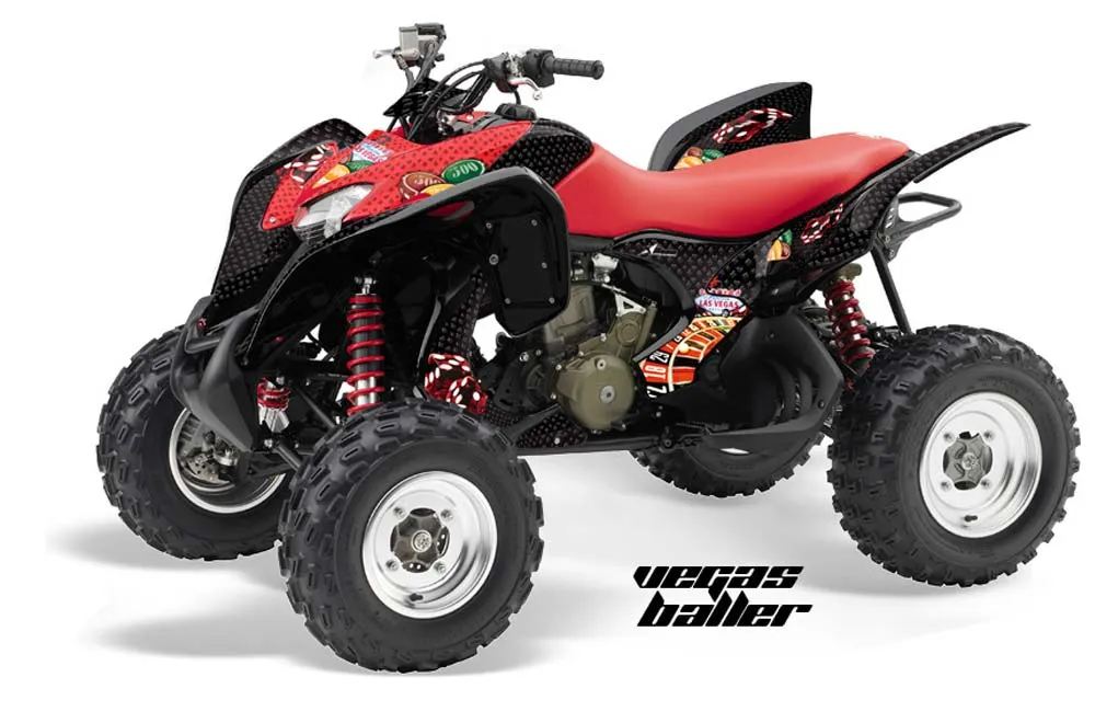 Honda TRX 700 XX ATV Graphic Kit - 2008-2015 Vegas Baller Red