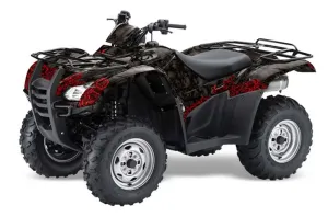 Honda Rancher AT ATV Graphic Kit - 2007-2013 Bone Collector Black