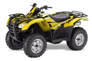 Honda Rancher AT ATV Graphic Kit - 2007-2013 Carbon X Yellow