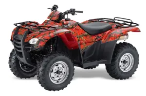 Honda Rancher AT ATV Graphic Kit - 2007-2013 Fire Camo