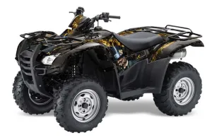 Honda Rancher AT ATV Graphic Kit - 2007-2013 Mad Hatter Black