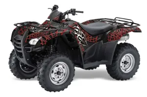 Honda Rancher AT ATV Graphic Kit - 2007-2013 Widow Maker Black