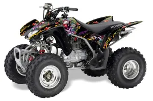 Honda TRX 250EX / 250R / 250X ATV Graphic Kit - 2006-2024 Ed Hardy - Love Kills Red