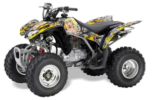 Honda TRX 250EX / 250R / 250X ATV Graphic Kit - 2006-2024 Motorhead Mandy Silver