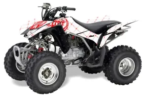 Honda TRX 250EX / 250R / 250X ATV Graphic Kit - 2006-2024 Silver Star - Reloaded White