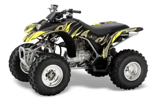 Honda TRX 250EX / 250X ATV Graphic Kit - 2002-2005 Tribal Flames Yellow