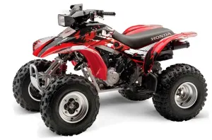 Honda TRX 300EX ATV Graphic Kit - 1993-2006 Carbon X Red